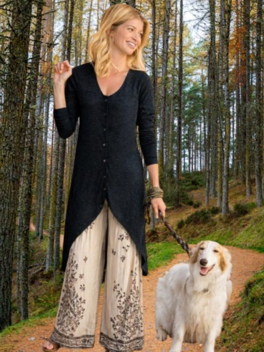 Soft Surroundings High Low Ribbed Lightweight Long Cardigan M Dark Gray